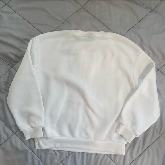 SHEIN White BRIDE Fleece-Lined Sweatshirt - Picture 6 of 6